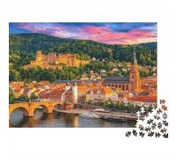 Heidelberg Puzzle 1000 Piezas Material Reciclado Valle Pastoral Puzzles para Niño & Niña Desde 6 Años Divertido Desafiante Actividad Juego Familiar 38x26cm/1000pcs