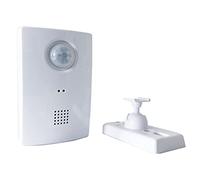 Heidemann 70374 - Detector de Paso inalámbrico HX (con Soporte de Pared, Color Blanco, para Interiores, Alcance de detección de 4 m, ángulo de detección de 360°, 8 melodías Ajustables, Timbre
