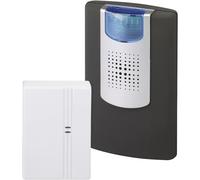 Heidemann Timbre inalámbrico HX Action (alcance máx. 150 m, volumen regulable en 4 niveles hasta 90 dB, 8 melodías seleccionables, timbre, con emisor + receptor, timbre de puerta, timbre inalámbrico) 70835