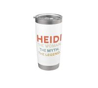 Heidi La Mujer El Mito Leyenda Nombre Personalizado Mujer Vaso térmico de acero inoxidable de doble pared