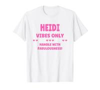 Heidi Personalized Name Funny Cute Custom Heidi Name Camiseta gráfica económica, Hombre, Blanco, S