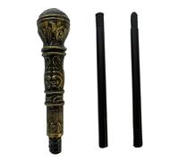 Heidouse Bastón de proxeneta, stick caminante decorativo de plástico de 31.5 pulgadas, caña de elegancia desmontable antiguo para adultos accesorios de disfraces