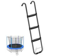 Heidouse Escalera de trampolín, 13x38in 3 Pasos sin Deslizamiento sin Deslizamiento Pasos de trampolín Removibles con un Paso Amplio para niños, Accesorios