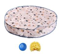 Heidouse Juguetes de Gato interactivos Bola de Rodadura rápida Recargable en Juego de Juego automático Movimiento de Movimiento en de Gato escondite y Busca Juguete Divertido