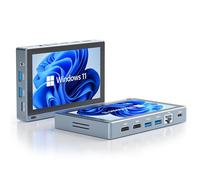 HEIGAOLA Mini PC, Celeron N5095 Mini PC con Ventilador, 16GB DDR4,256GB EMMC, Win 11 Pro Mini PC con Pantalla, Micro PC 4K a 60Hz Triple Display, Mini Ordenador WiFi5 BT5.2 Gigabit Ethernet