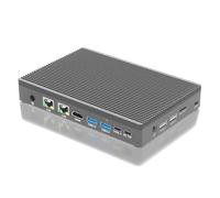 HEIGAOLAPC Firewall Micro Appliance, Ordenador de Sobremesa, Mini PC 12th N100(3.4 GHz) 16GB 256GB eMMC, Type-C USB3.2, Dual LAN 2.5G Ethernet, Dual Display, 4K 60Hz, WiFi BT 5.2 para Negocios, Hogar