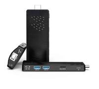 HEIGAOLAPC Mini PC Stick Win 10, Mini Ordenador de Sobremesa, Pentium N4200 4GB 64GB eMMC (1.1 GHz), Fanless Ordenador,USB 3.0 X 2, 4K 60Hz,WiFi BT 5.0 para Negocios, Hogar
