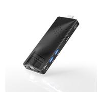 HEIGAOLAPC Mini PC Stick Win 10, Pentium N4200 4GB 64GB eMMC, Mini Desktop Computer, Soporte Monitor 4K, Reproducción Fluida 1080P, USB 3.0, Gigabit Ethernet, WiFi BT 5.0, sin Ventilador para Oficina