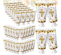 Heigble 50 Pack Christian Hand Cream Gifts for Women Sunflower Hand Cream Bulk Bible Travel Size Hand Lotion Christian Hand Lotion Gifts Bulk for Mom Girls Grandma Holiday Mother's Day