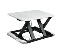 Height Adjustable Computer Desk Black Height Adjustable 26.5 Inch Stand Up Desk Converter Quick Sit to Stand Tabletop Dual Monitor Riser Black (White)