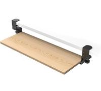 Height Adjustable Keyboard Tray Under Desk, Pull-out Keyboard Holder with C-Clamp, Space-Saving Keyboard Slide for Office, Home & School, 75 * 24cm