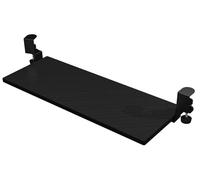 Height Adjustable Keyboard Tray Under Desk, Pull-out Keyboard Holder with C-Clamp, Space-Saving Keyboard Slide for Office, Home & School, 75 * 24cm