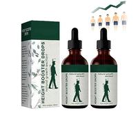 Height Booster Drops,Aceite de crecimiento de altura para el crecimiento óseo adolescente,Alcanza tu altura máxima (2pcs)