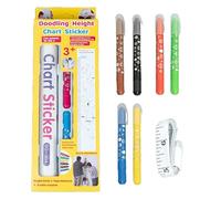 Height Chart, Doodling Height Measuring Sticker, Decorative Growth Wall Sticker for Nursery, Kids Bedroom 175x24.7cm/68.9x9.72 inches, Classroom, Playroom