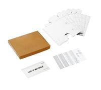 Height Measure Ruler - Growth Chart for Nursery | Puzzle Mirrors with Decorative Stickers, Mirrored Piece Design, Wall Mounted Chart, Fun Measuring Tool, Home Kids Room Accessory