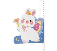 Height Measurement Ruler Kids, Magnetic Bunny Growth Chart, 65-183 cm Removable Gauge, Adjustable Height Tracker for Boys, Girls, Cute and Functional Decor