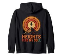 Heights Feed My Soul: espíritu Aventurero en la montaña Sudadera con Capucha