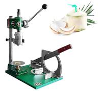 HEIHEIZI Coconut Opener Tool, Coconut Opener Peeler Machine, Hand Press Driller Opener, Coconut Hole Open 6cm/2.3in Diameter, 304 Stainless Steel, for Commercial Fresh Young Coconut Single Handle