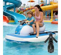 HEIHEIZI Inflatable Jet Ski with Motor, Electric Jet Ski with 700W Scooter and 16000mAh Battery. Perfect for Sea Diving, Seated Floating Boat Provides S-afe, Stable Water Propulsion