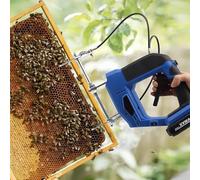 HEIHEIZI Removedor Eléctrico de Abejas, Agitador Eléctrico de Cuadros, Máquina Portátil para Sacudir Abejas, Agitador Eléctrico de Miel, 2 Baterías Recargables, para Granjas de Abejas Melíferas Blue