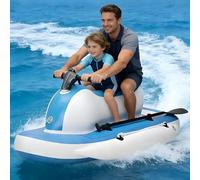 HEIHEIZI Surf Boat, Inflatable Yacht, Seated Floating Pool Motor Boat with 700W Electric Kayak Motor, 16000mAh Battery Capacity,1-2 Persons Water Propulsion Jet Ski with Propeller