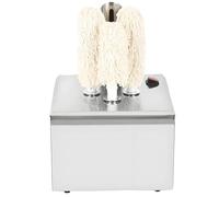 HEIHEIZI Wine Glass Polishing Machine, 3/5/8 Polishing Cloth Washers, Commercial Electric Wine Glass Polisher, Stainless-Steel Glass Washer for Bars, Restaurants, Hotels, Kitchen Three Heads