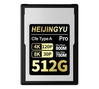 HEIJINGYU Tarjeta de memoria CFexpress tipo A de 512 GB, velocidad de lectura de hasta 800 MB/s y velocidad de escritura de 780 MB/s para grabación 4K 120P, 8K 30P para cámaras Alpha y FX