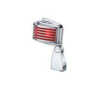 HeIL Fin-B-B - Micrófono Cromado con LED Rojo