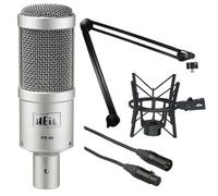 Heil Sound PR® 40 - Micrófono dinámico de estudio cardioide con soporte de choque PRSM, PL2T para estudio de cabeza superior y cable de micrófono