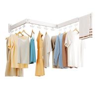 HEILAIYI Clothes Drying Rack, Wall Mounted Collapsible Drying Rack for Laundry Organization and Storage