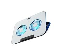 Heilanole Base de Refrigeración para Portátil con 2 Ventiladores Silenciosos. Soporte para Portátil para una Eficiente Disipación del Apto para Portátiles de 12 A 17 Pulgadas.