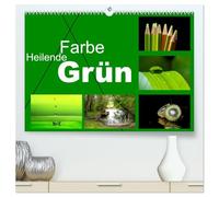Heilende Farbe Grün (hochwertiger Premium Wandkalender 2026 DIN A2 quer), Kunstdruck in Hochglanz: Grün gilt als Farbe der Heilung und Beruhigung. Hier finden Sie zwölf Bilder zu diesem Thema.