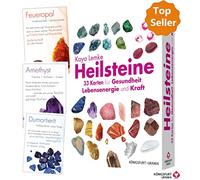 Heilsteine: Set mit Booklet und 33 Karten für Gesundheit, Kraft und Lebensenergie