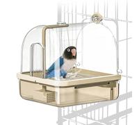 Heiluxe Baños automáticos para pájaros para jaula, baño automático para periquitos con bomba, filtro, ducha interior para pájaros con agua corriente, para mascotas, pájaros, cacatúas, tortolitos