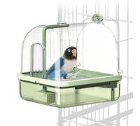 Heiluxe Baños automáticos para pájaros para jaula, baño automático para periquitos con bomba, filtro, ducha interior para pájaros con agua corriente, para mascotas, pájaros, periquitos, cacatúas