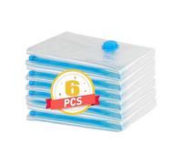 Heilwiy Set Of 6 Vacuum Bags for Clothes Dense And Extra Robust - Vacuum Garment Bags Gift