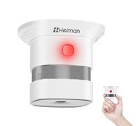 Heiman Detector de Humo Mini Fotoelectrico, Batería Reemplazable de 10 Años, Certificaciones CE/DBI/UKCA, Premio Reddot, Alarma de Incendios Independiente para Hogar - Compacto y Fiable (1 Unidad)