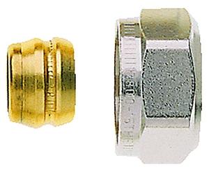 Heimeier Pinza unión niquelado para CU de U. Tubo de Acero 18 mm y G 3/4 AG