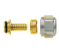 Heimeier Rosca Deslizante Niquelado para Tubería de Plástico 20x2MM Y G 3/4 Ag