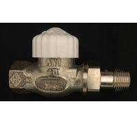 TA Heimeier 3711-02.000 V-exakt II - Pieza inferior para termostato (con rosca de reducción, niquelada, esquina 1,27 cm, kvs 0,86)