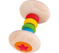 'heimess 736800 greifling "Mango Sonajero arco iris de madera, multicolor