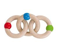 heimess 764740 greifling 3 Anillos de madera, multicolor