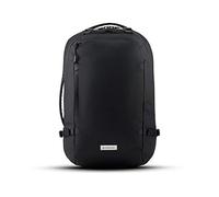 HEIMPLANET Original | Transit Line TRAVEL PACK | Mochila impermeable con un compartimento para portátil de 15" y abertura en forma de almeja | Material DYECOSHELL (Black, 34L)
