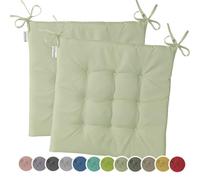 heimtexland Pack de 2 cojines de silla de exterior, cojines de asiento impermeables y resistentes al clima, cojines de jardín 40x40, acolchados, para sillas de jardín y bancos de jardín, cojines