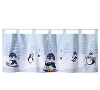 heimtexland ® Visillo decorativo para invierno, 45 x 120, decoración de ventanas, habitación infantil, pingüinos tipo 651