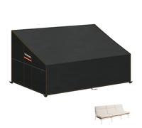 HEIMUNI Funda para Sofá Exterior Funda Sofa 3 Plazas, Funda para Sofá de Jardin 420D Tela Oxford Funda Banco Exterior Impermeable Anti-UV Funda Protectora Muebles Jardin (225x99x80/40cm)