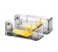 Heimwert Trampa Viva para Ratones, Juego de 2 Unidades: con depósito de Agua, Caja para cebos y Orificios de ventilación; Trampa con Salida de liberación rápida sin Contacto con los Ratones