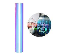 Heinaroman Rollo de Vinilo Adhesivo - blanco ópalo Holográfica 30,5 x 152 cm Permanente Para Herramientas Silhouette Cameo recortar y más Multicolor2 - Autoadhesiva para Manualidades, Letreros