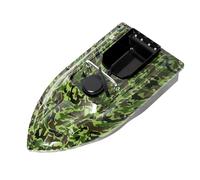 HeinaTond Barco alimentador teledirigido de 500 m con capacidad de carga de 1,5 kg, barco de pesca RC con luces LED, doble motor, buscador de peces, para pesca nocturna, pesca, barco para lagos y ríos