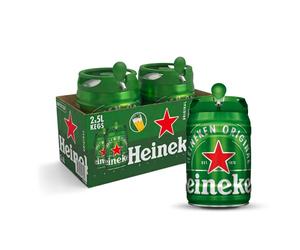 Heineken Cerveza Lager, 2 x 5000ml